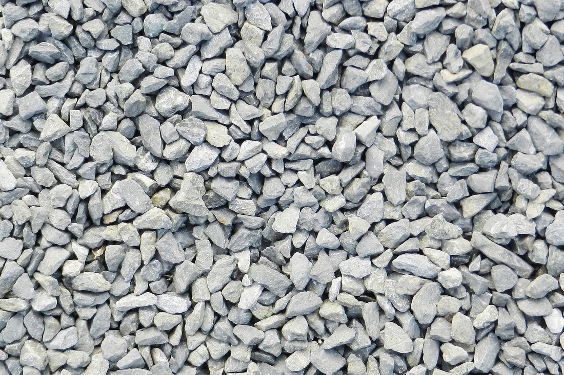 3/4 inch clear stone — single-size washed limestone aggregate used for French drains and drainage layers in Hamilton Ontario