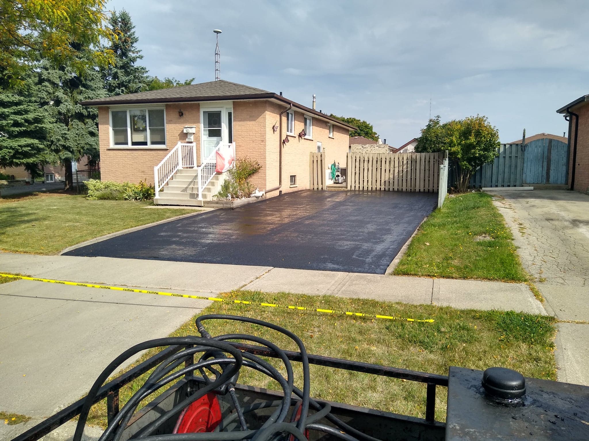 Sealed driveway